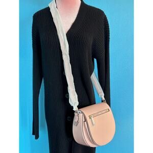 NWT Rebecca Minkoff Astor Saddle Crossbody Leather Bag Ballet Slipper Pink $295